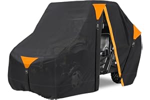 AUTOLION UTV Cover Outdoor Waterproof All-Weather Protection for Polaris RZR Yamaha Can-Am Defender Kawasaki Ranger Cover wit