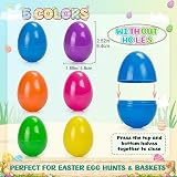 Taspire 50 Pieces 2.52 Inch Plastic Easter Eggs Fillable Durable view 3