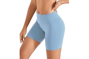 TomTiger Yoga Brushed Fabric Shorts for Women Biker Shorts Workout Butt Lifting Tummy Control High Waist Women's Short