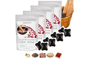 YaiouTiy Herbs Cleansing Foot Soak Beads, Moisturizes The Skin and Relieves Fatigue, Sugar Regulating Foot Soak, Natural Herbal Foot Cleansing Soak Beads (40PCS)