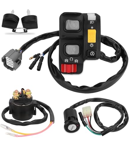 Handlebar Control Switch Start Kill Stop Headlight For Honda Recon 250 TRX250TM - Foto 14