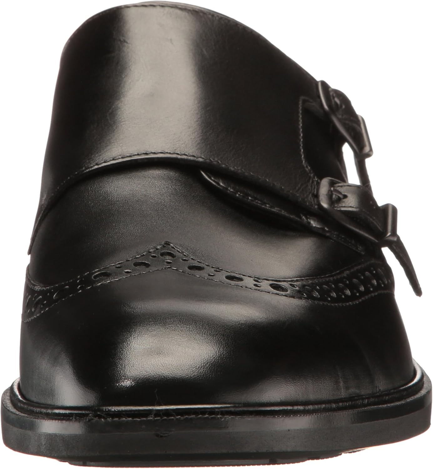 ecco monk strap shoes