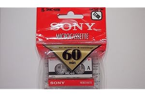 Sony 60 Minute Blank Microcassette Tapes MC-60, Set of 3
