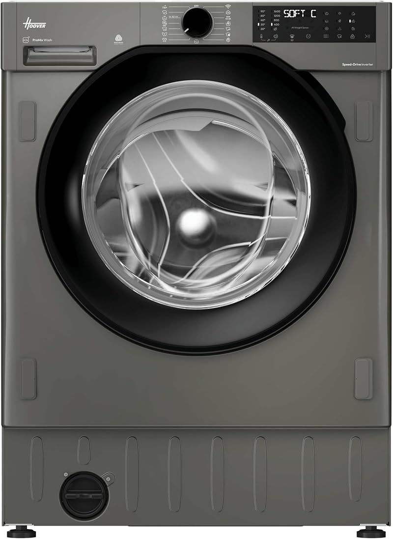 Hoover H-WASH&DRY 400 Integrated Washer Dryer 9/6kg Anthracite & Black