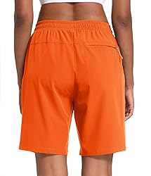 MAGCOMSEN Hiking Shorts Women Orange Quick Dry