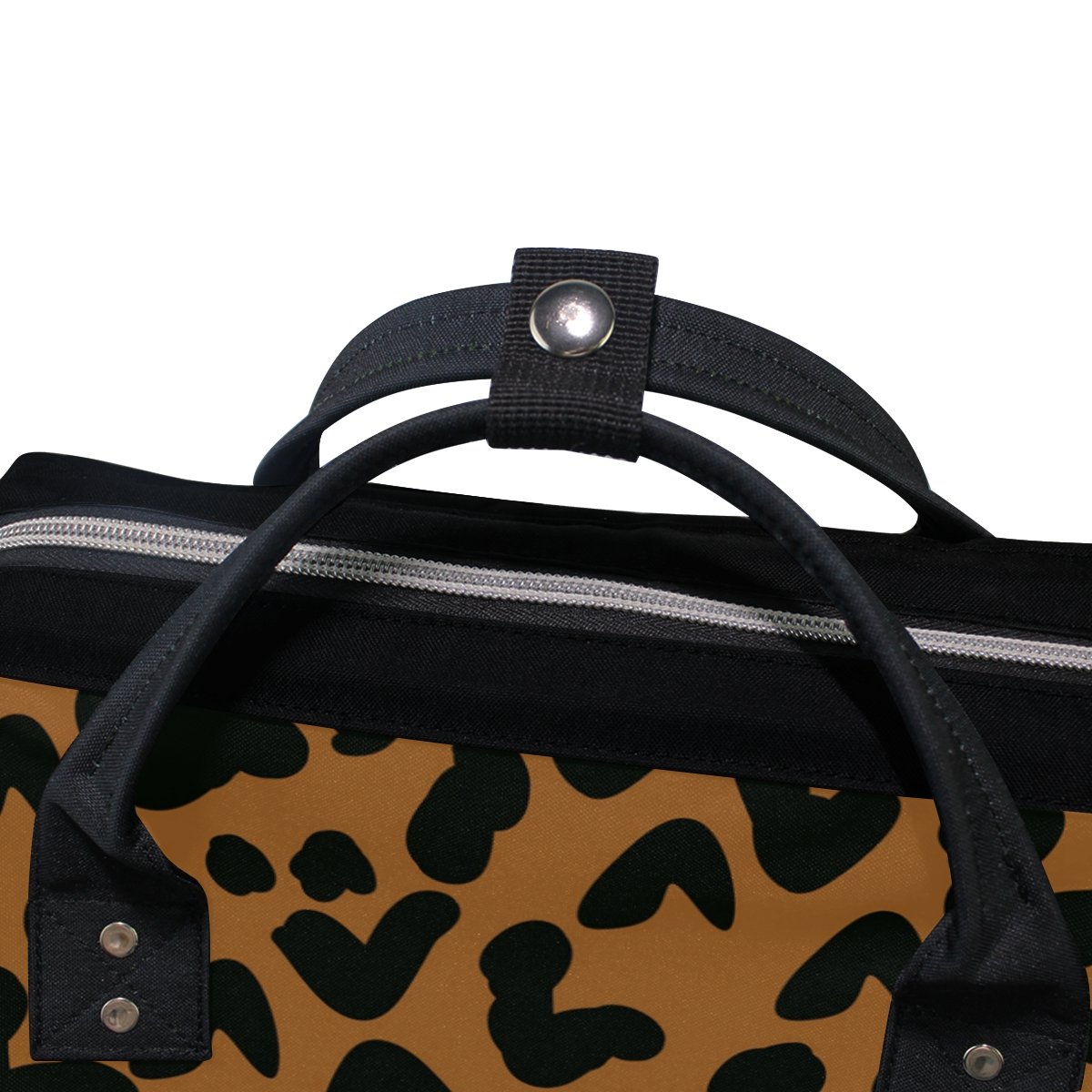 leopard print nappy bag
