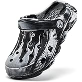 WOUEOI Kid's Tie Dye Clogs Garden Shoes Cartoon Slides Toddler Sandals Beach Slipper Girls Boys