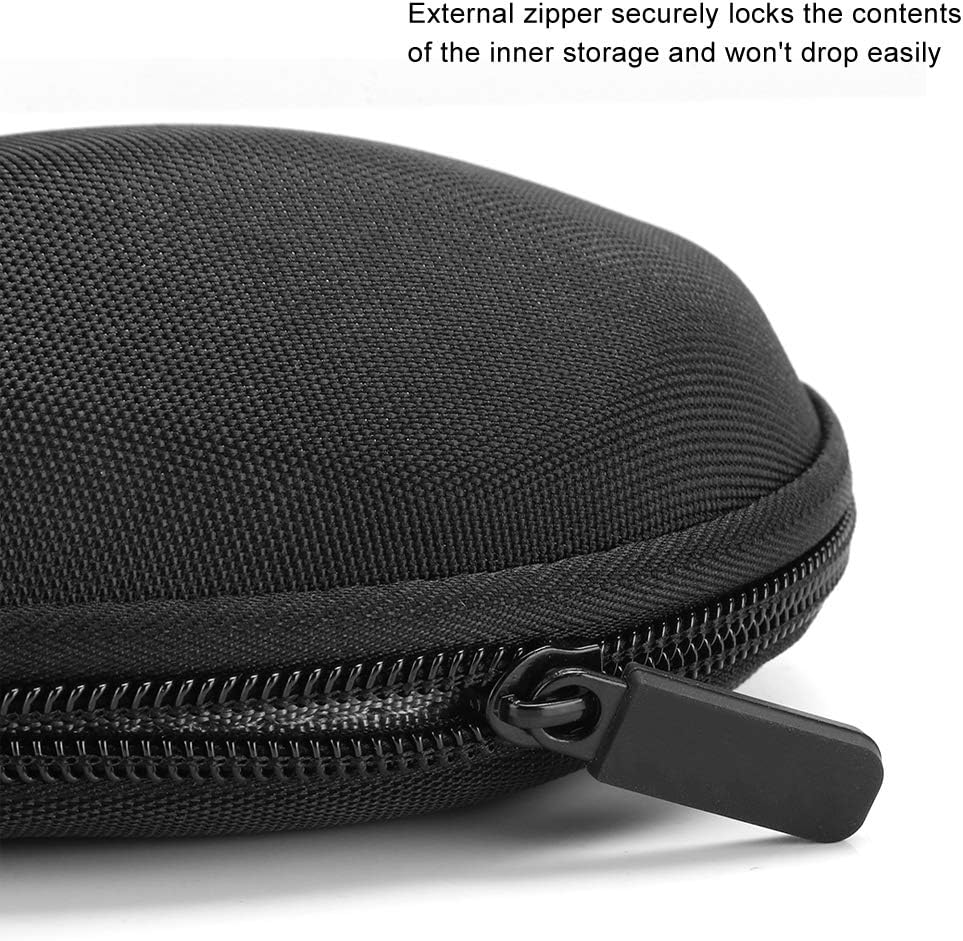 Nylon And TPU Material Hard Travel Case Black Storage Bag with Hand Strap Wireless Mouse Case Fit for MX MASTER 3/602/g700s Black - Image 5