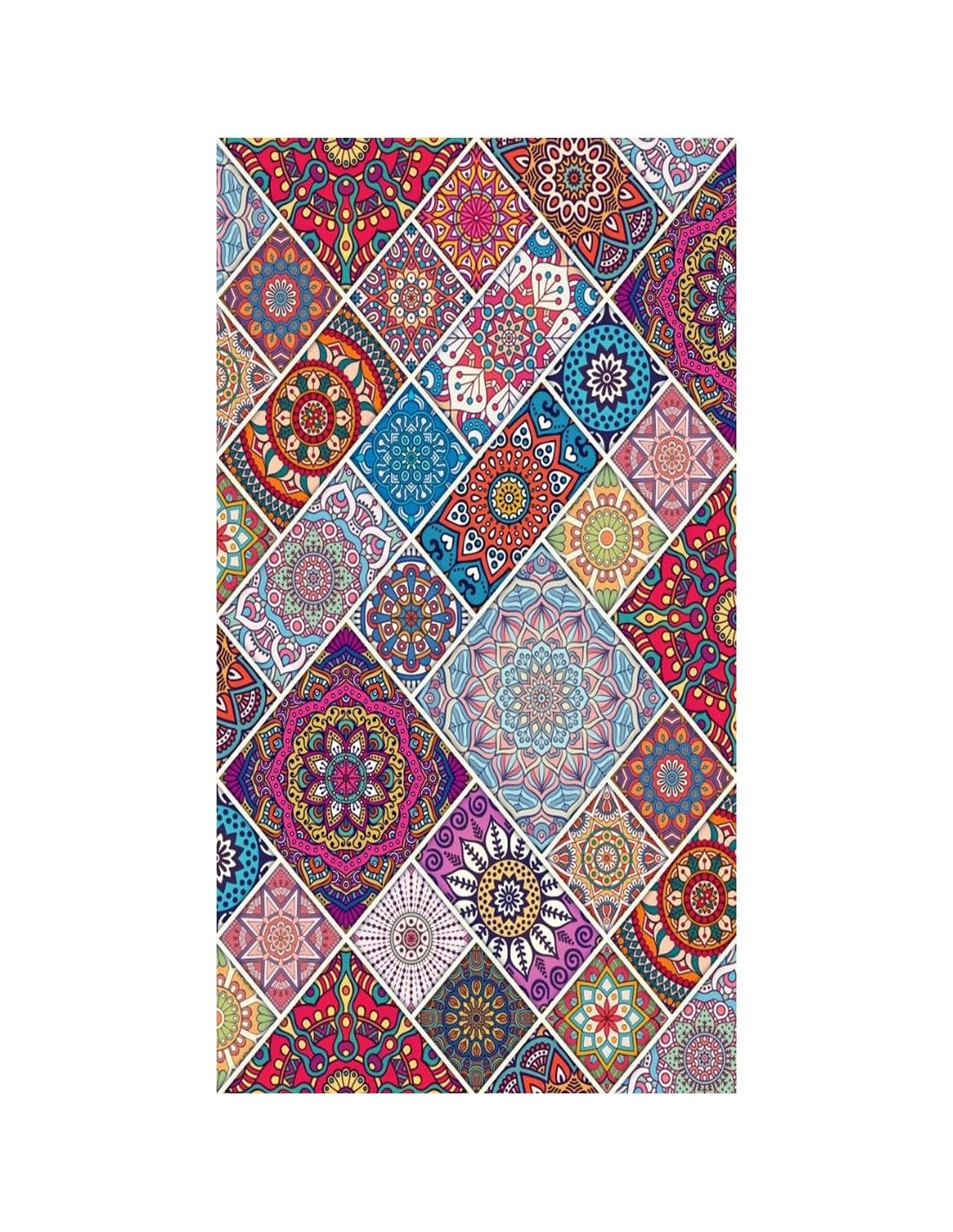 MANI TEXTILE Coloré Rug Polyester Multi-Coloured 50 x 120 cm
