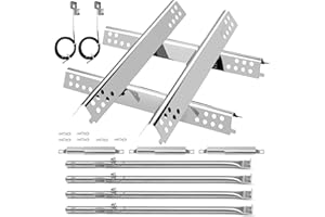 Barbqtime Grill Replacement Parts for Charbroil Performance 4 Burner Grill 463347418 463377319 463342119 463347017 463335517, 17.75" G470-5200-W1 Burner Replacement Parts for Char-Broil Gas Grill