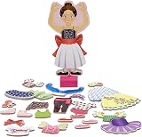 Melissa & Doug Nina Ballerina Magnetic Wooden Dress-Up Doll Pretend Play Toy 3+ view 3