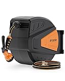Ayleid Retractable Garden Hose Reel,1/2 in x 130 ft