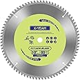 X-YEAH 10 Inch 80T Aluminum Non-Ferrous Metal Cutting Circular Saw Blade with 5/8 Inch Arbor, TCG, Miter/Table Saw Blade