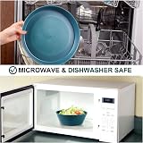 Greentainer 12 PCS Unbreakable Plastic Dinnerware Set Service for 4 view 3
