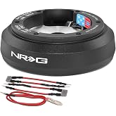 NRG Innovations Racing Style Steering Wheel Short Hub, Anodized 6061-T6 Aluminum, 6x70mm Bolt Pattern Quick Release Adapter, Designed for Mazda Miata NB (1999-2005) &amp; NC (2006-2015), Black