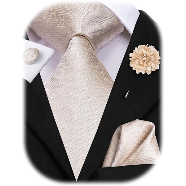 Dan Smith Men's Tie - Black Light Grey Stripes, Microfiber Necktie, 100% Woven, Free Gift Box, 58" Length - View #3