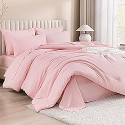 Litanika King Size Comforter Set Pink - 7 Pieces