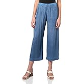VELVET BY GRAHAM & SPENCER Women's Lola Woven Linen Pants, Indigo