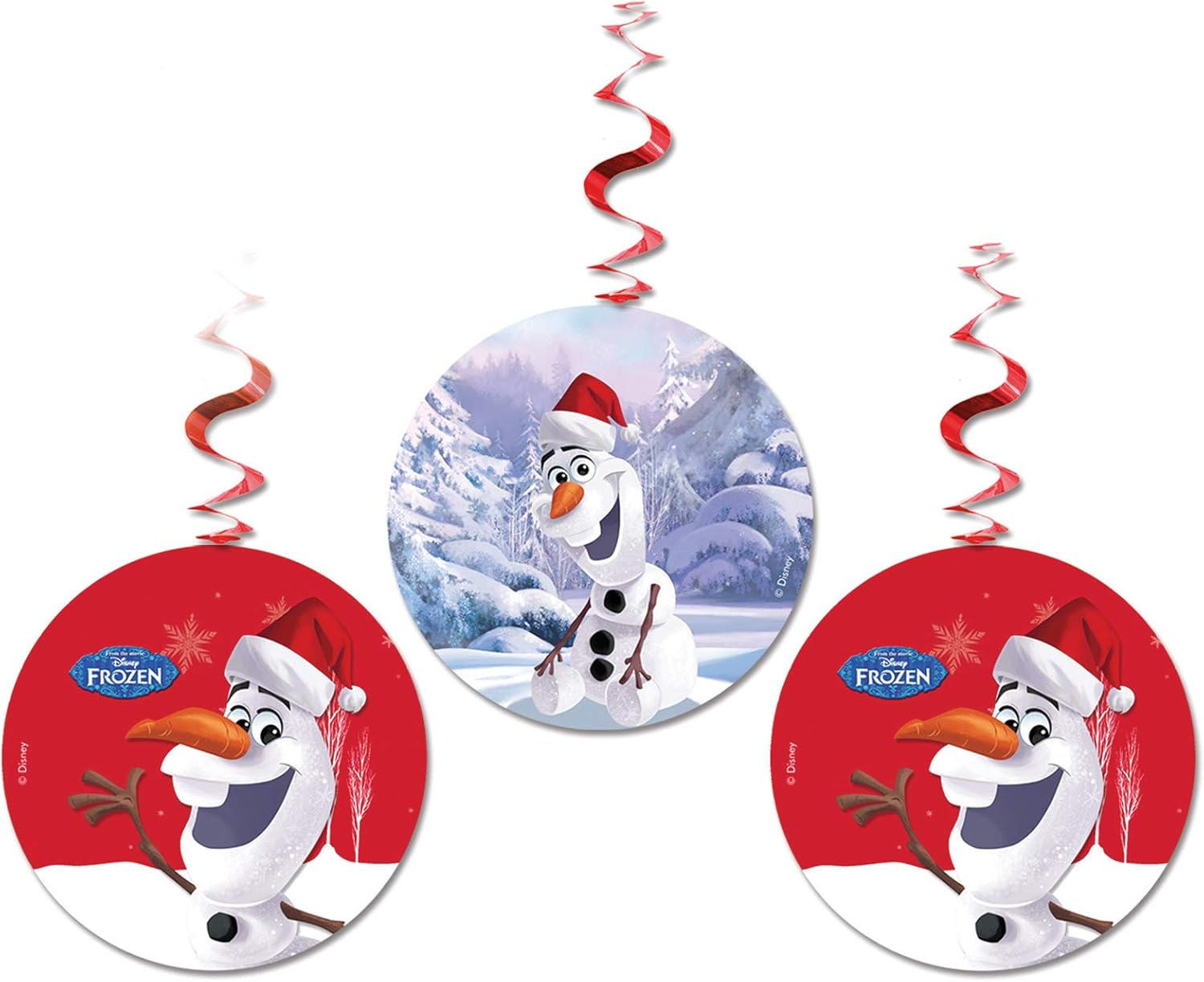 Unique Party Hanging Swirl Disney Frozen Olaf Christmas