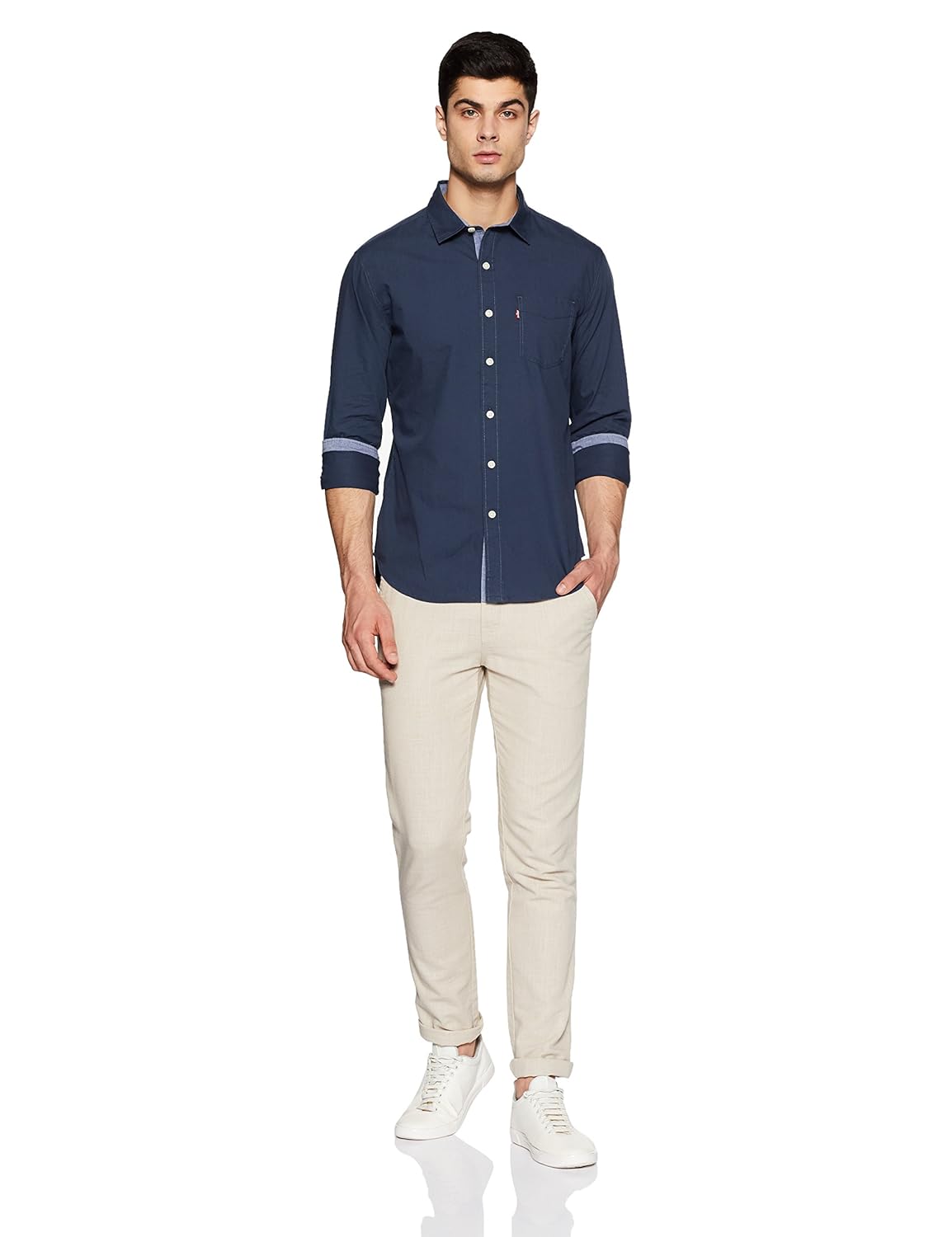 levi's men's solid regular fit casual shirt
