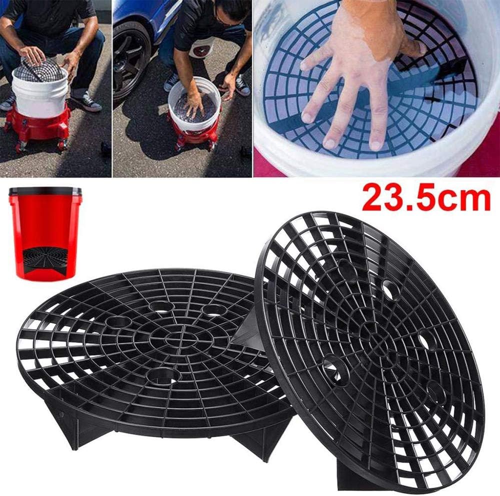 GZQ 2Pcs Car Wash Grit Guard Insert Filter Water Bucket Filter Anti Scratch Tool (Small)