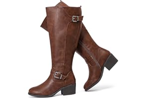 Luoika Women's Extra Wide Calf Knee High Boots, Wide Width Winter Tall Boots.