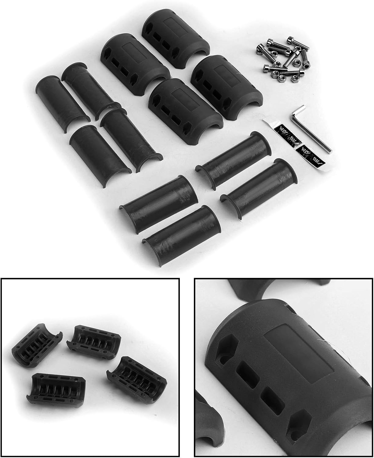 Artudatech Motorbike Crash Bar Protectors Slider Pads, 22mm 25mm 28mm