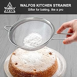 Walfos 6.3 Inch Fine Mesh Strainer, Premium