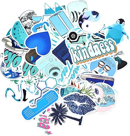 mint hydroflask with stickers