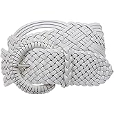 2" (50 mm) Genuine Leather Braided Woven Belt