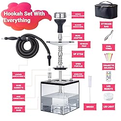 QiQiCi Large Hookah Set with Everything – Premium