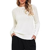 Allegra K Casual Lightweight Sweater for Women's Crewneck Fall Winter Loose Pullover Sweaters Trendy
