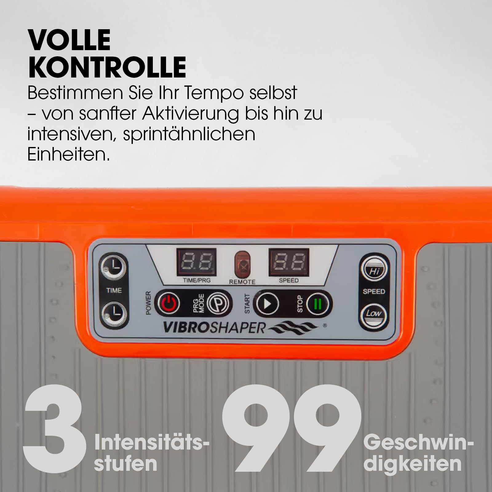 Mediashop Vibro Shaper - leistungsstarke Vibrationsplatte für Zuhause mit Griff - Vibrationsboard für Ganzkörper-Workout & Muskeltraining - Vibrationsgerät inkl. Fitnessbändern - Fitnessplattform 5