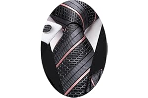 Hi-Tie Silk Ties for Men Plaid Paisley Striped Necktie Pocket Square Cufflinks Set Formal Business