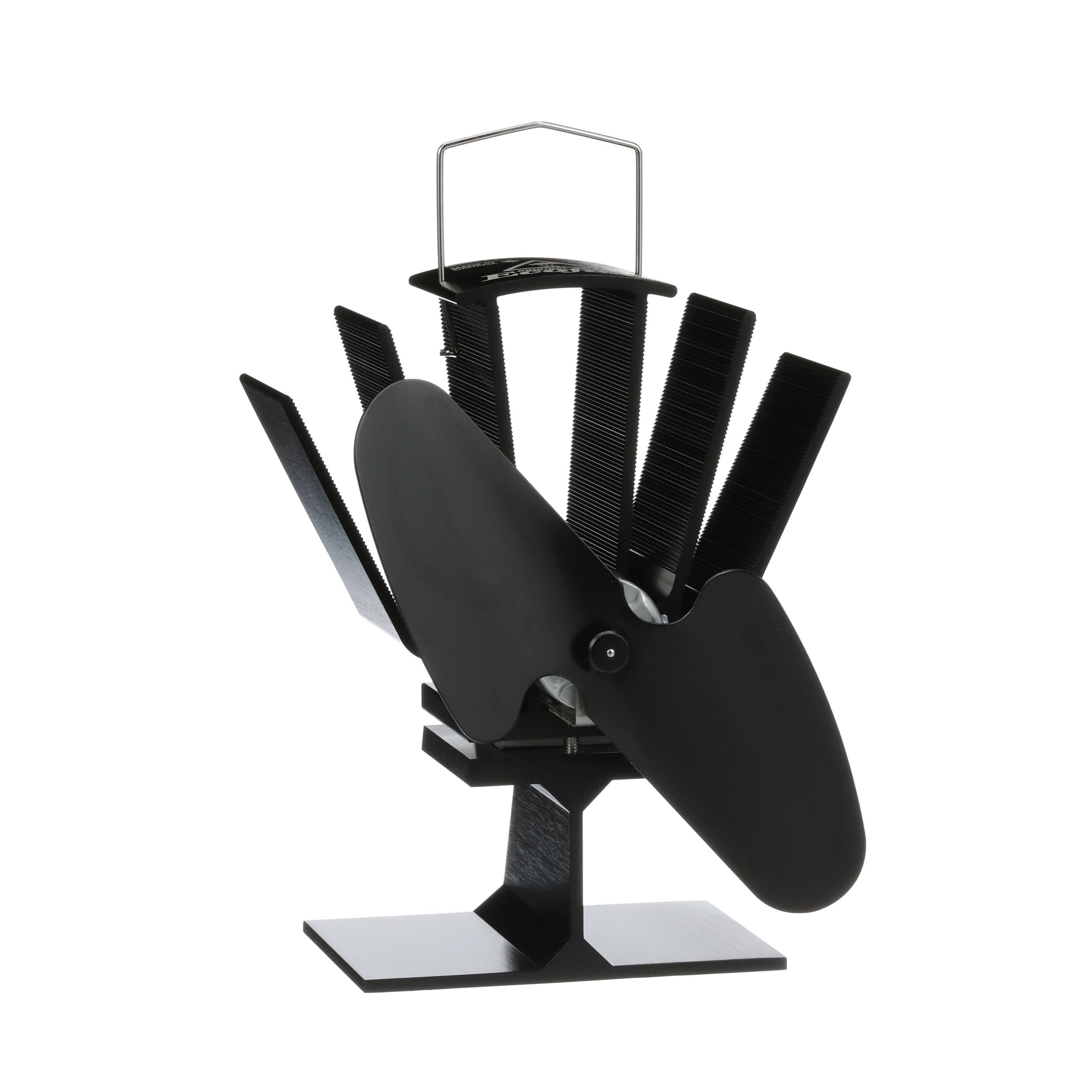 Ecofan Original Mini, 815CAXBX, Classic Styled, Heat Powered Wood Stove Fan, 85 CFM, Black 16.5cm Blade