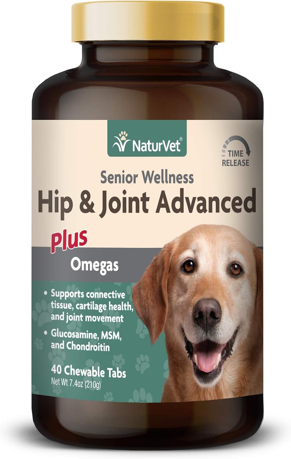 Senior Wellness Hip & Joint Chewable Tablet Supplement for Dogs with