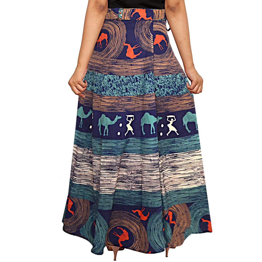 jwf women's long indo western traditional skirt