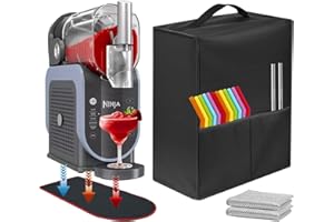 MOZKETO19 2025 New Slushie Machine Dust Cover, Sliding Pad, Anti Slip Pad, 2-In-1 Combination Set,Compatible For Ninja Slushi FS301C/FS301/FS300/FS299, For Cyberchill Sm-FS200a 68 Oz Frozen Drink Maker.