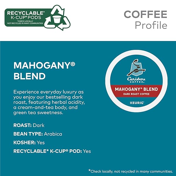 CARIBOU COFFEE SINGLE SERVE KEURIG K-CUP POD VARIETY PACK, LIGHT, MEDIUM, AND DARK ROAST COFFEES, 40-COUNT BOX(PACK OF 1)