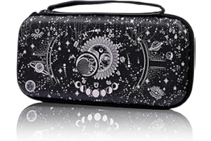 WTALLASISEI Constellation Magic Moon Sun Carry Case Compatible With Nintendo Switch Lite And Switch Oled, Hard Portable Travel Storage Bag For Accessories Console