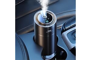 Ceeniu Smart Car Air Fresheners, New Smell Experience By Ultrasonic mist, Auto On/Off, Powerful Built-in Battery, Natural Fragrance, Adjustable Car freshener, Cologne Scent