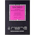 Arches Watercolor Pad 11.69x16.53-inch Natural White 100% Cotton Paper - 12 Sheet Arches Hot Press Watercolor Paper 140 lb Pad - Arches Art Paper for Watercolor Gouache Ink Acrylic and More