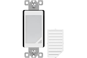 TOPGREENER Full Face LED Decorator Guide Light with Automatic Daylight Sensor, Decorator Night Light, 120VAC/15A, TGLFL-W, White