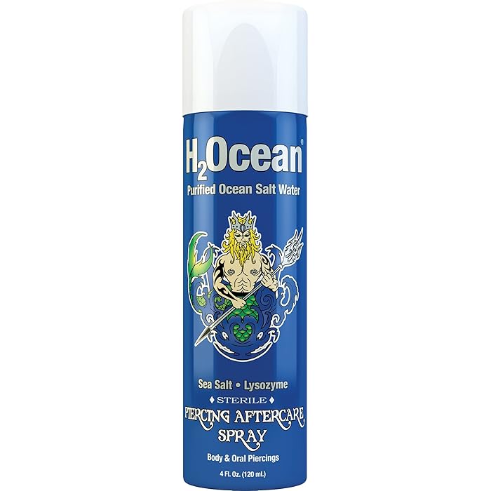 Buy H2Ocean Patented Piercing Aftercare Spray Sea Salt Saline 4oz