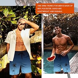 Men's Swim Trunks Hawaiian Bathing Mesh Lining Suit