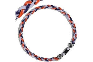 HOOCAS Premium Baseball Necklaces w/Fashion Three Color Rope Braided Tornado, A Sporty Gift Idea, Great Gift Giving for Sports Fans, Baseball Players, Parties, Gameday, Birthday