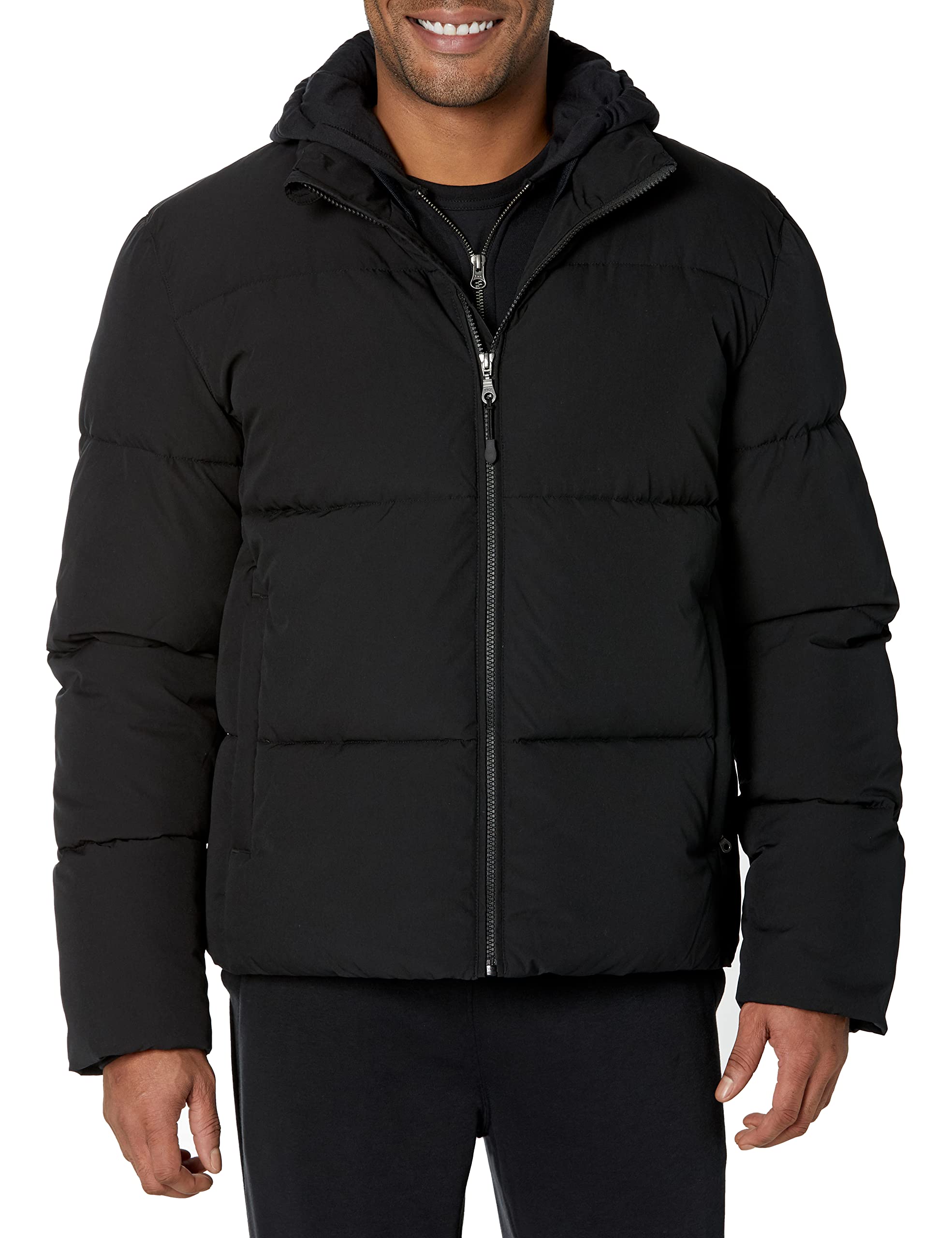 Photo 1 of Amazon Essentials Men's Mock Neck Heavyweight Puffer Coat (Available in Big & Tall), Black, 3X-Large Big Tall