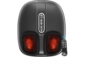 CuPiLo Foot Massager with Heat 2025 Upgraded, FSA HSA Eligible Shiatsu Feet Massager with Remote Control, Compression Deep Knead Foot Massage for Neuropathy & Plantar Fasciitis, Gifts for Men