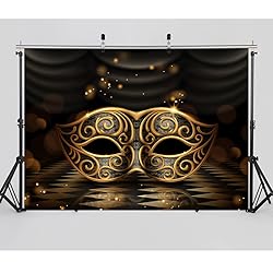 SJOLOON Mardi Gras Backdrop Carnival Masquerade
