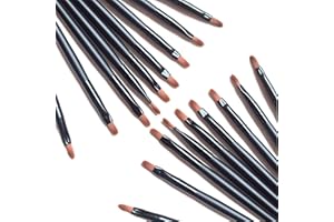 HSJH 100 Pieces Disposable Lip Brushes Multifunctional Beauty Makeup Brush Lipstick Gloss Eyeshadow Applicator Smudge Cosmetic Tool Set